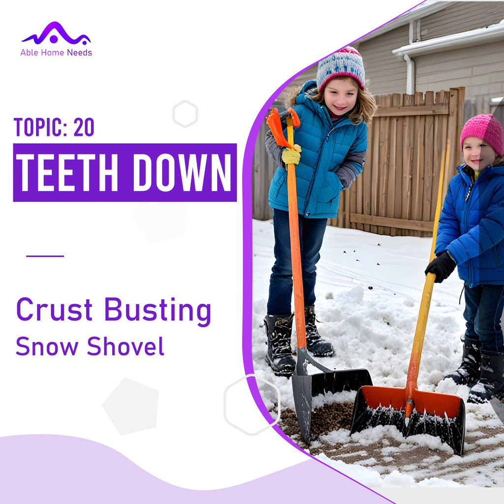 Meet Your New Winter Hero: The Ultimate 20” Teeth Down Snow Shovel