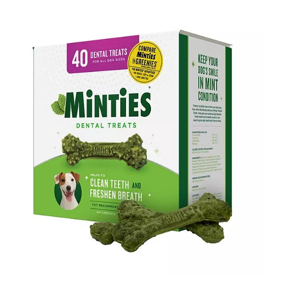 Minties Dental Dog Treats, 40 ct - Able Home Needs