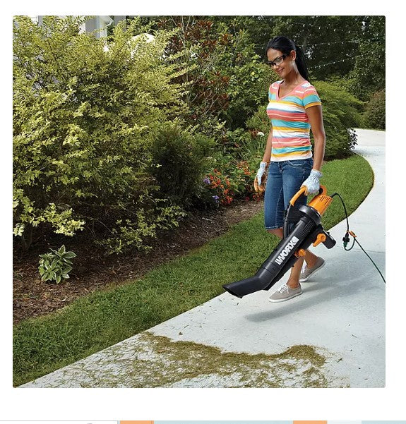 Worx TRIVAC 12 Amp 3-in-1 Blower/Mulcher/Vacuum With LEAFPRO Collection System - Able Home Needs