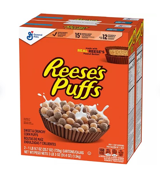 Reese's Puffs Peanut Butter Chocolate Cereal 51.4 oz., 2 pk. - Able Home Needs