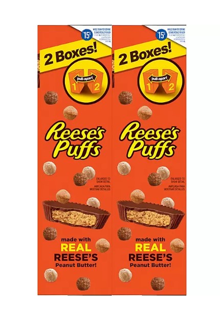 Reese's Puffs Peanut Butter Chocolate Cereal 51.4 oz., 2 pk. - Able Home Needs