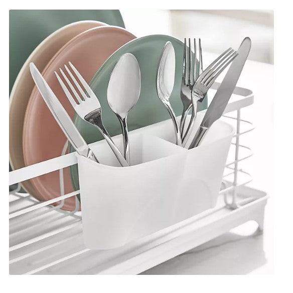 Member's Mark Modern Dish Rack With Utensil Caddy And Glassware Holder - Able Home Needs