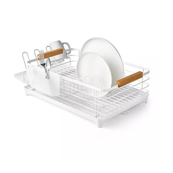 Member's Mark Modern Dish Rack With Utensil Caddy And Glassware Holder - Able Home Needs