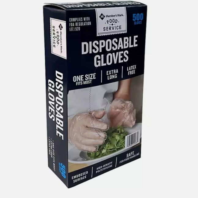 Member's Mark Disposable Food Gloves (500 ct./pk., 4 pk.) - Able Home Needs