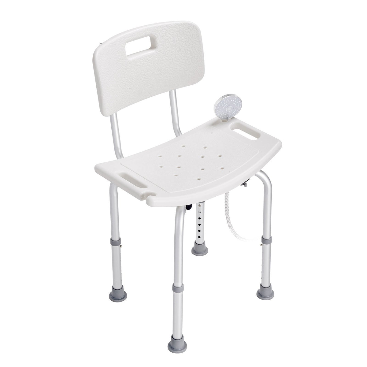 VEVOR Shower Chair, Shower Seat with Back, Adjustable Height Shower Stool, Shower Chair for Inside Shower Bathtub, Non-slip Bathroom Bench Bath Chair for Elderly Disabled Handicap, 350 lbs Capacity - Able Home Needs