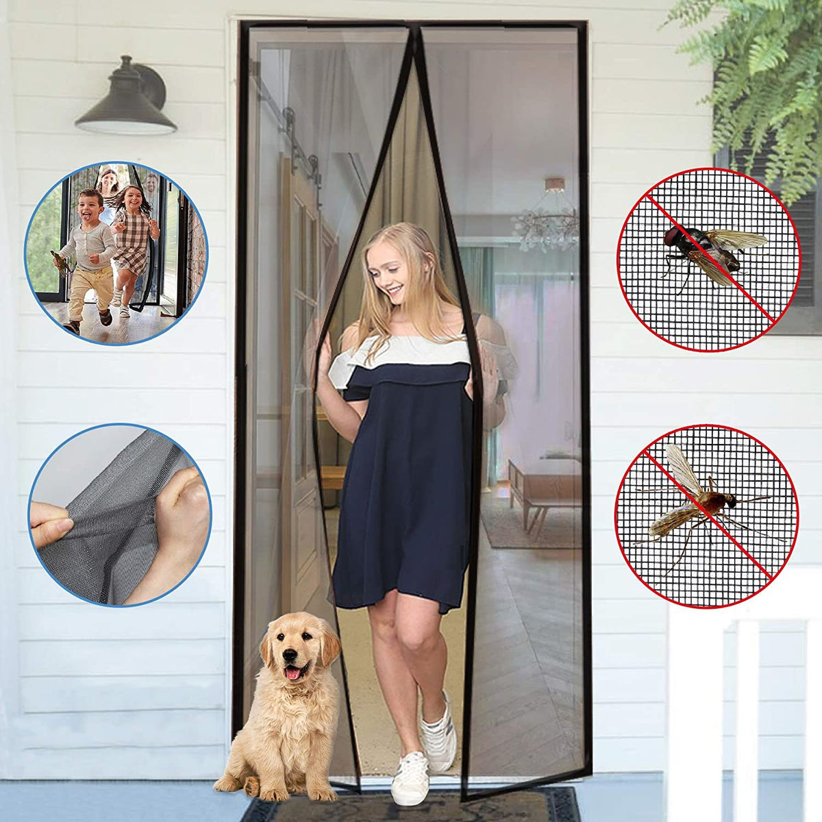 Magnetic Mesh Screen Door - Able Home Needs